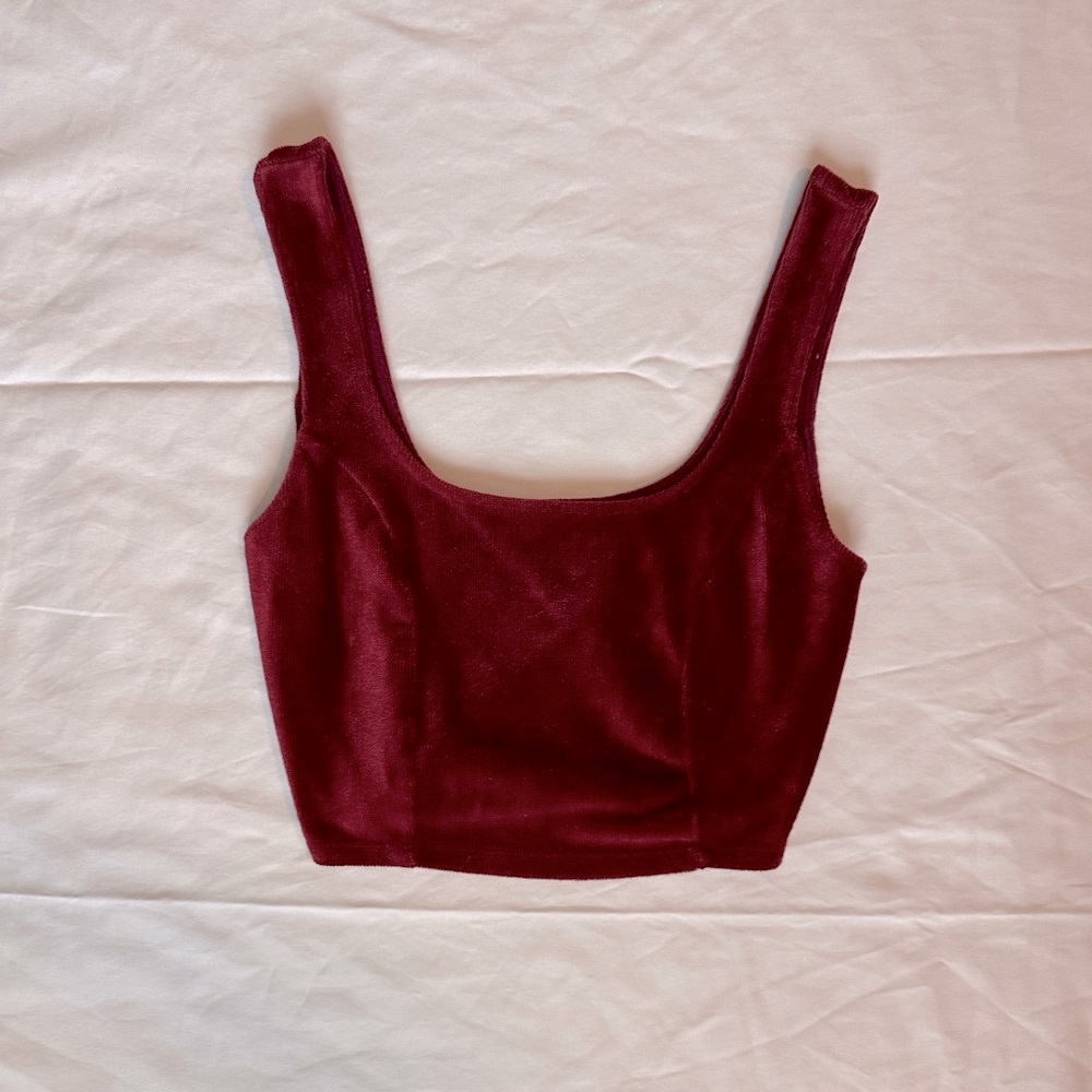 Elegant Burgundy Women's Top